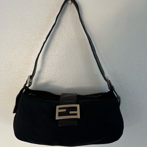 FENDI BAGUETTE VINTAGE NYLON PURSE